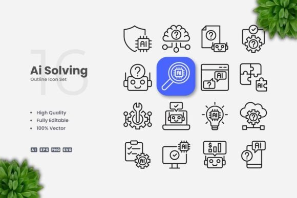 Ai Solving Icons: Graphics and Icons for Local Business