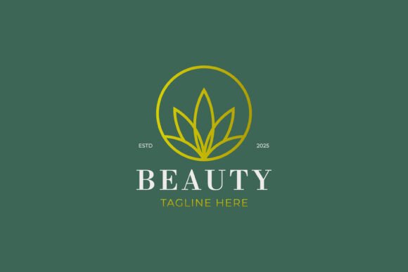 Elegant Beauty Logo Organic and Wellness Graphics