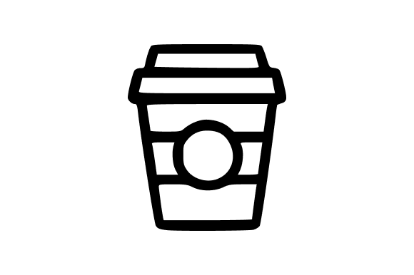 Hot Coffee Cup Line Art Graphics
