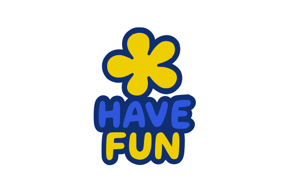 Playful Yellow Flower Doodle Graphics