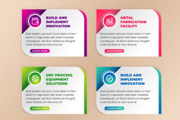 Rounded Four Step Infographic