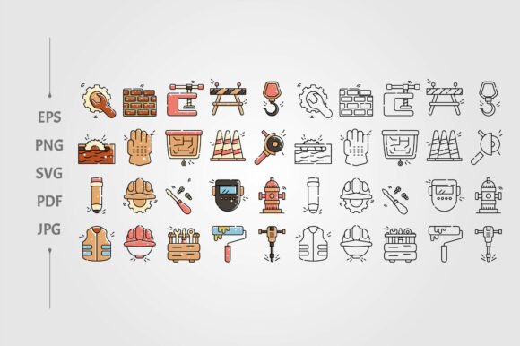 Set of Construction Industry Icons